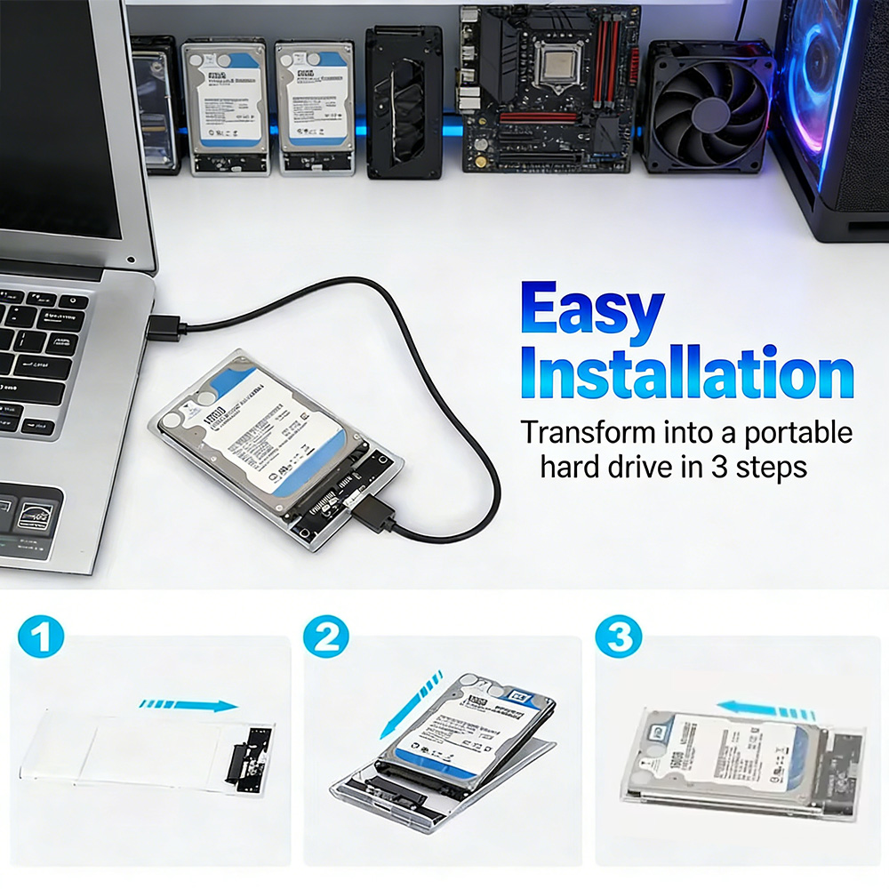 2,5-дюймовый прозрачный корпус – обзор и цена External Ssd